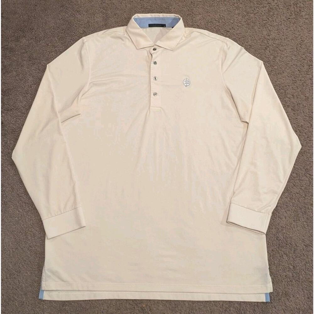 Greyson Golf Long Sleeve White Polo Shirt Men's XL